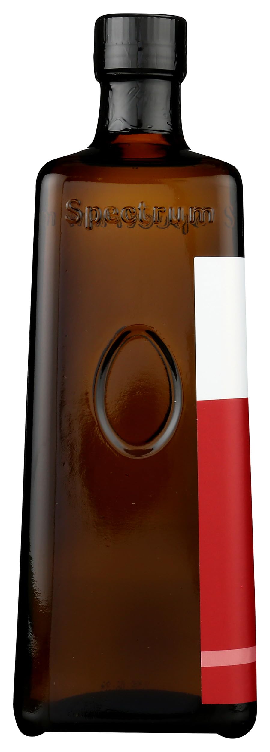 Spectrum botella junto a utensilios para comparar su tamaño