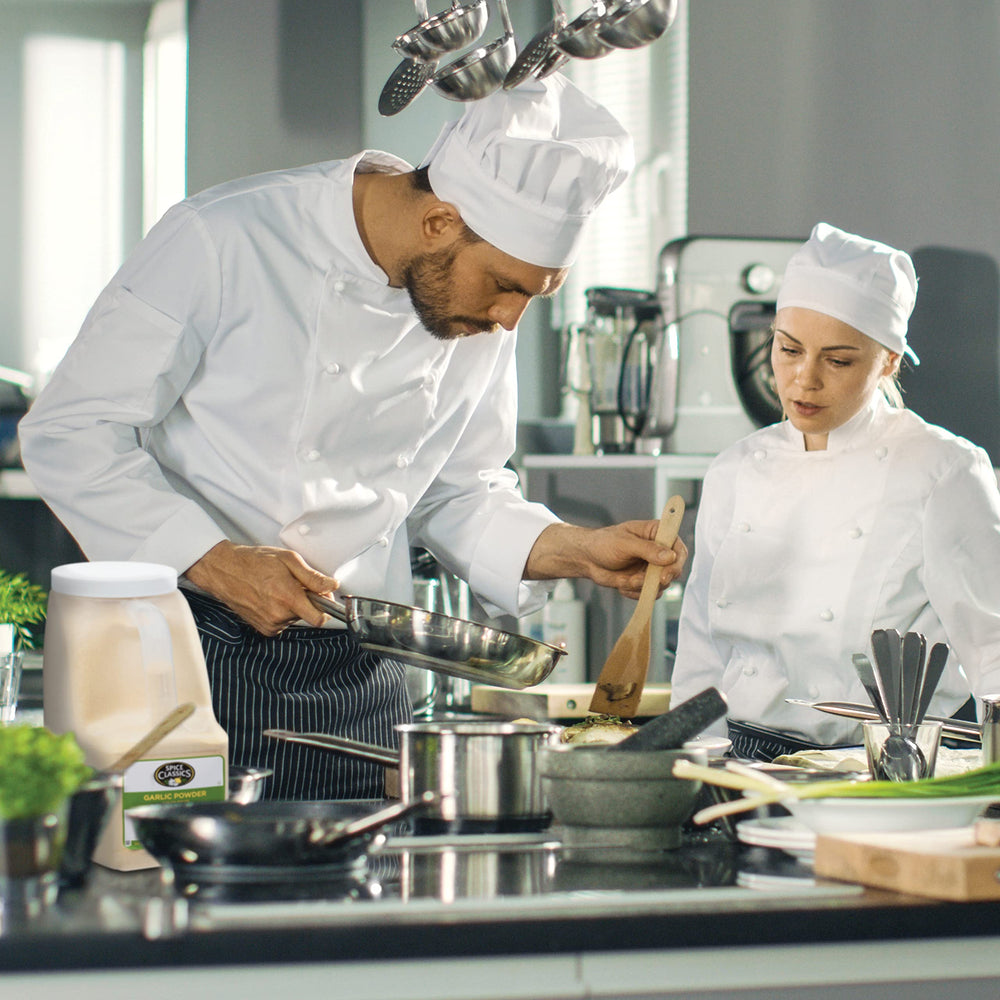Spice Classics etiqueta kosher y detalle de ingredientes transparente