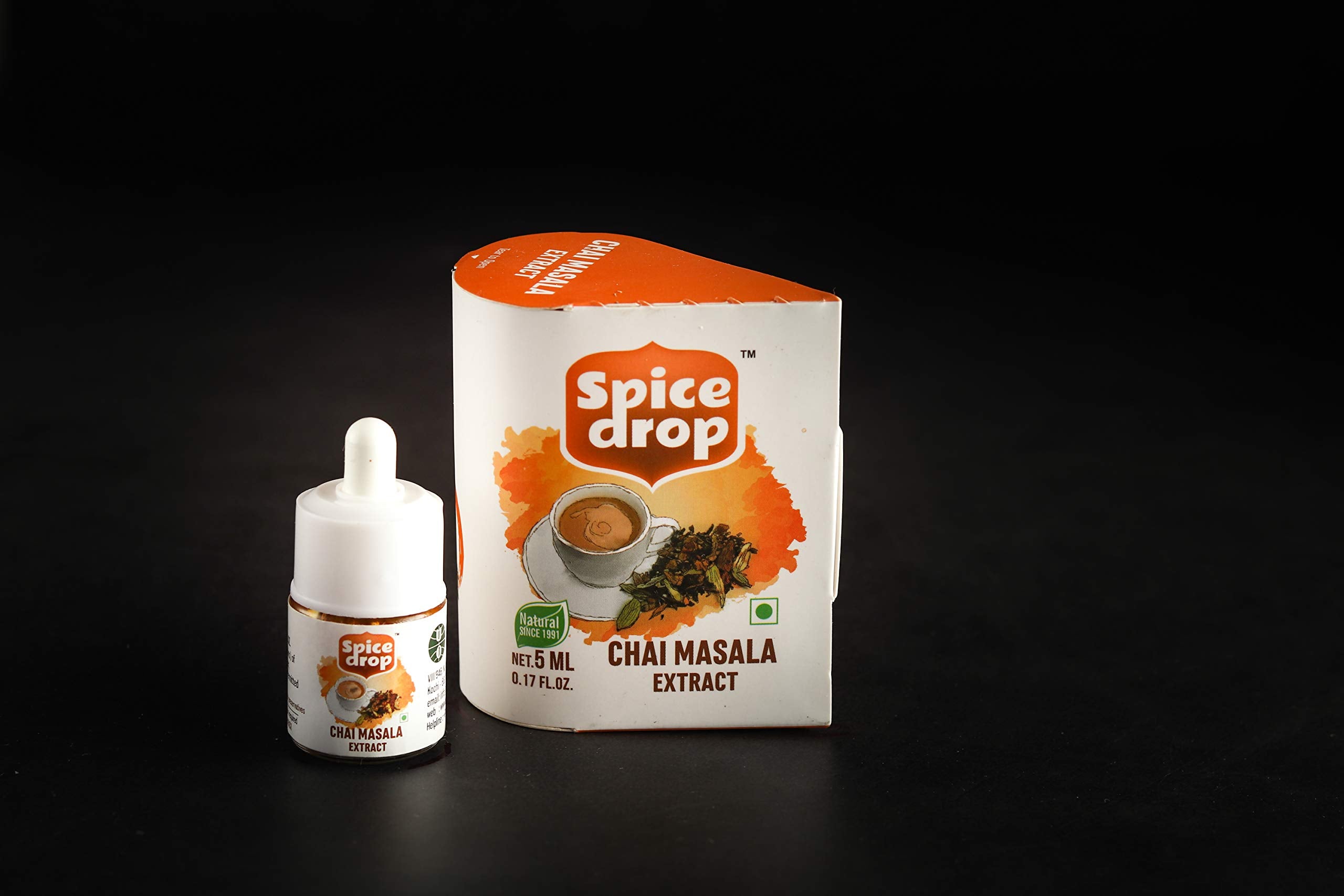 Spice Drop especias naturales (cardamomo, canela, jengibre) para sabor auténtico