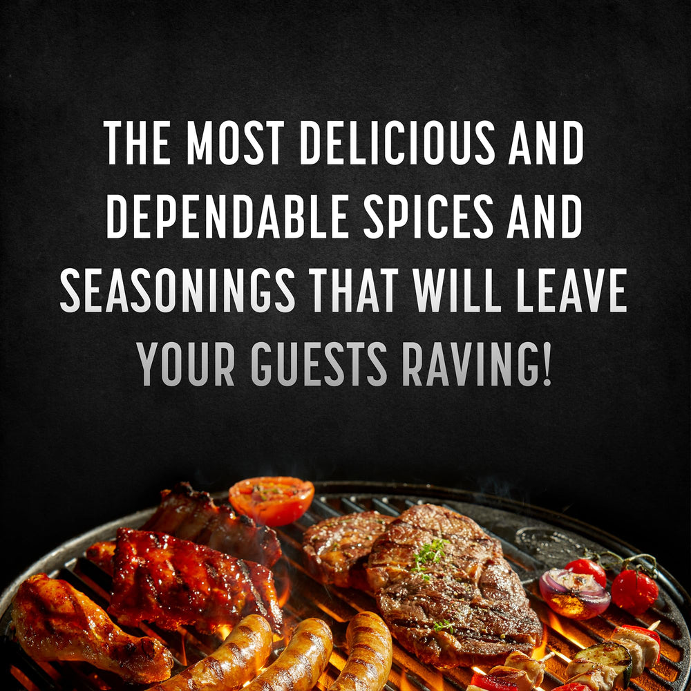 Spice Rack Co. escena familiar alrededor de la parrilla celebrando sabores