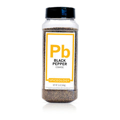 Spiceology frasco frontal 16 oz mostrando marca y tamaño para cocina profesional