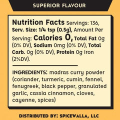 SPICEWALLA uso en sartén salteando verduras con Madras Curry realzando sabor