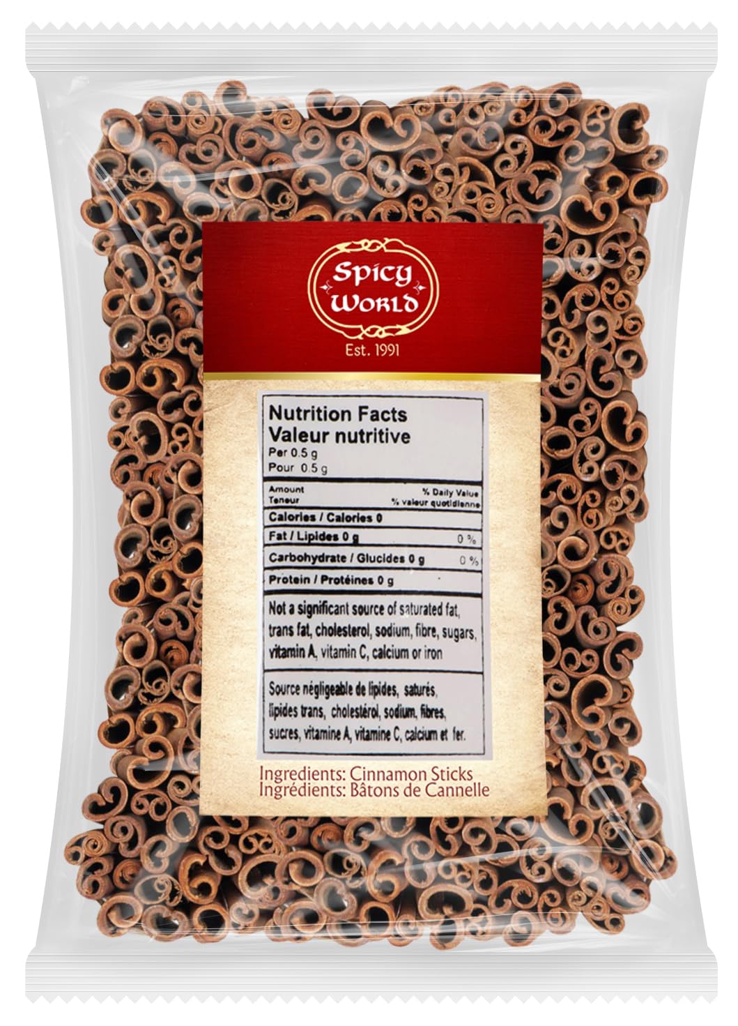 Spicy World textura y corte de varilla que muestra calidad y aceite