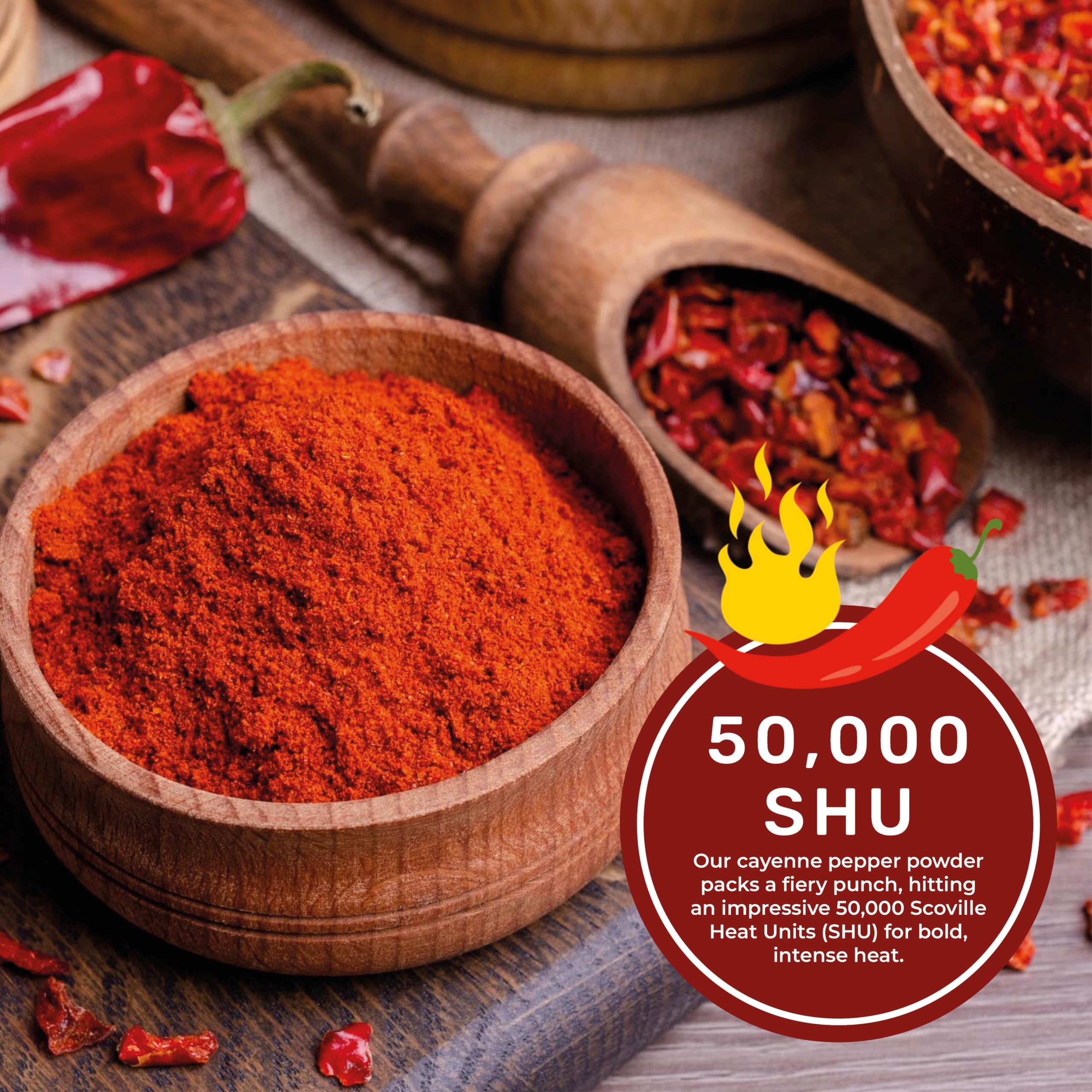 Spicy World cayena incorporada en salsa aportando calor equilibrado