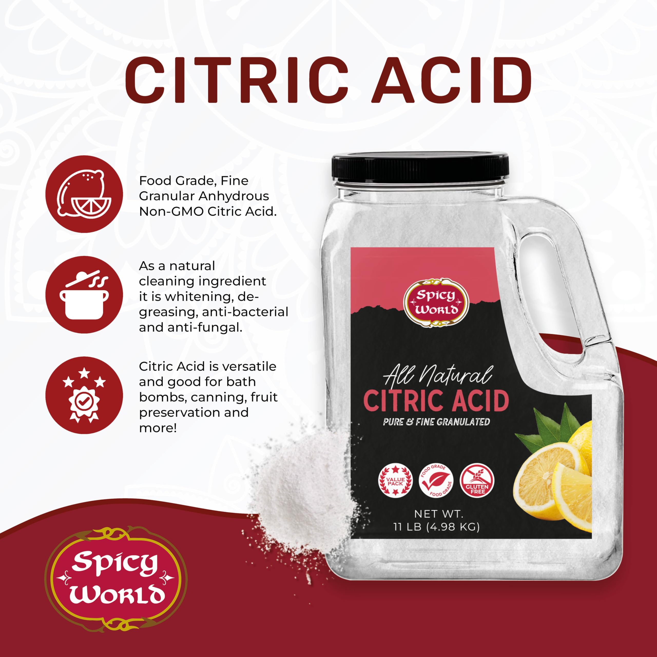 Spicy World detalle de la tapa hermética protege el producto de humedad