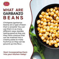 Spicy World garbanzos cocidos en cuenco listos para recetas nutritivas