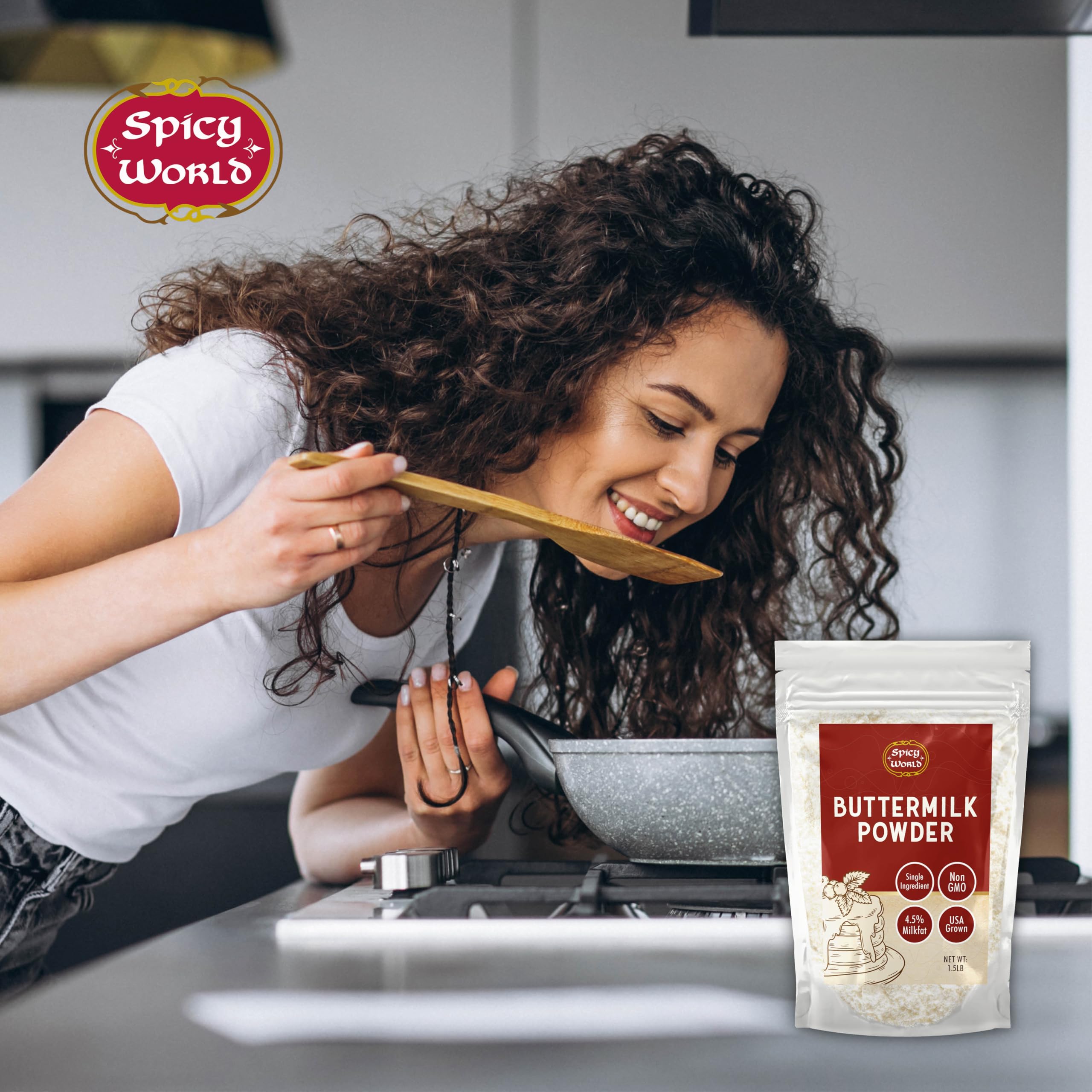Spicy World cierre resellable del envase, facilita almacenamiento seguro