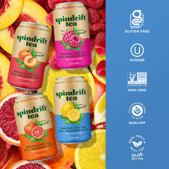 Spindrift latas servidas frías en mesa de fiesta resaltando frescura y disfrute social
