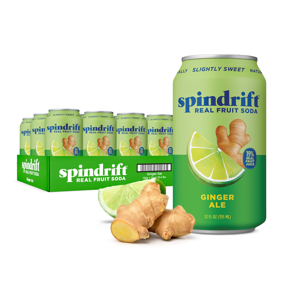 Spindrift frente del pack mostrando diseño y conveniencia