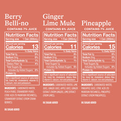 Spindrift Berry Belli-no primer plano que destaca sabor afrutado natural