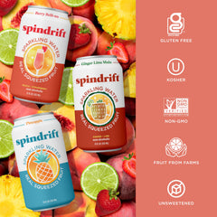 Spindrift Piña en mano para comparar tamaño y portabilidad práctica