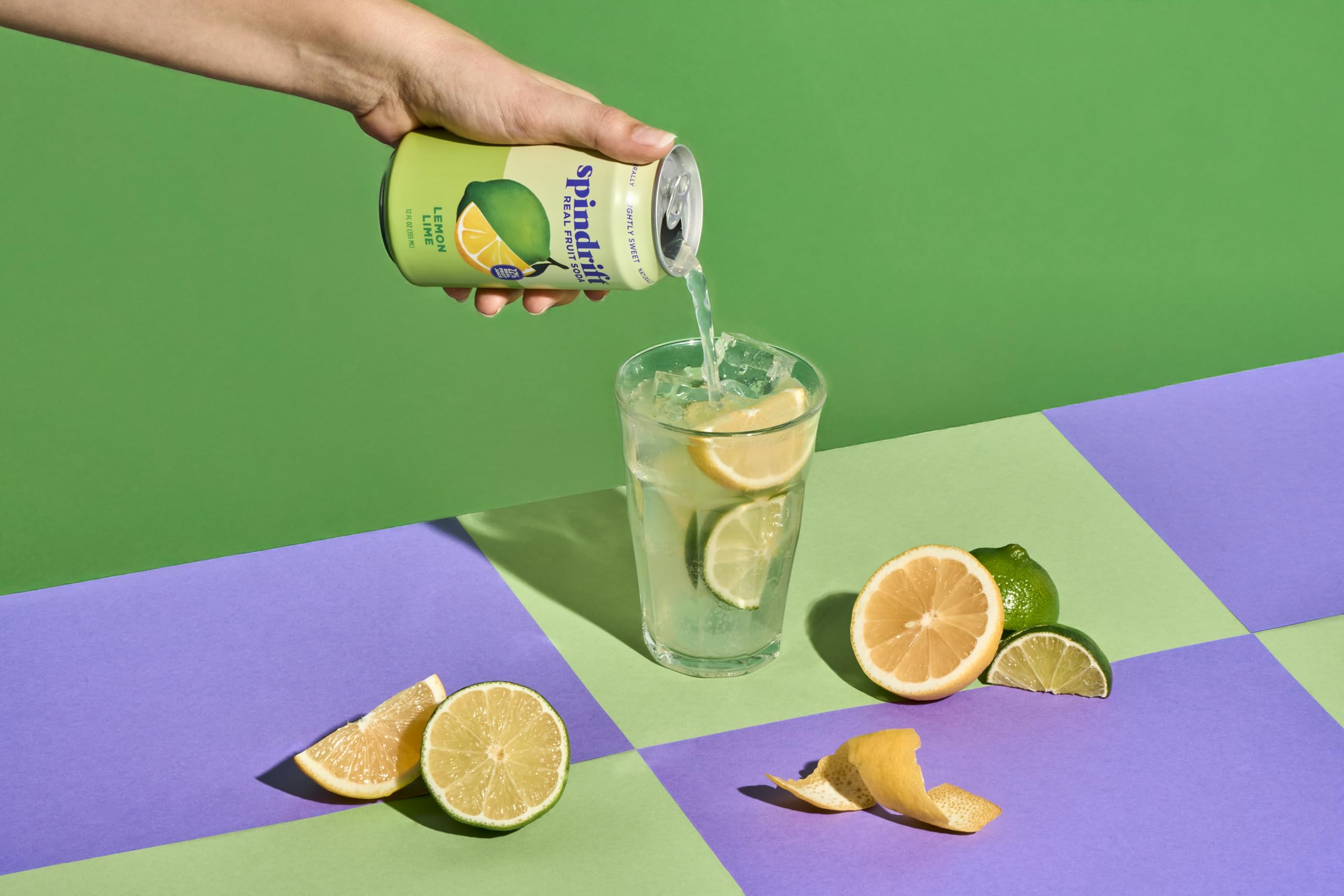 Spindrift etiqueta con sellos Gluten-Free y Non-GMO Project Verified