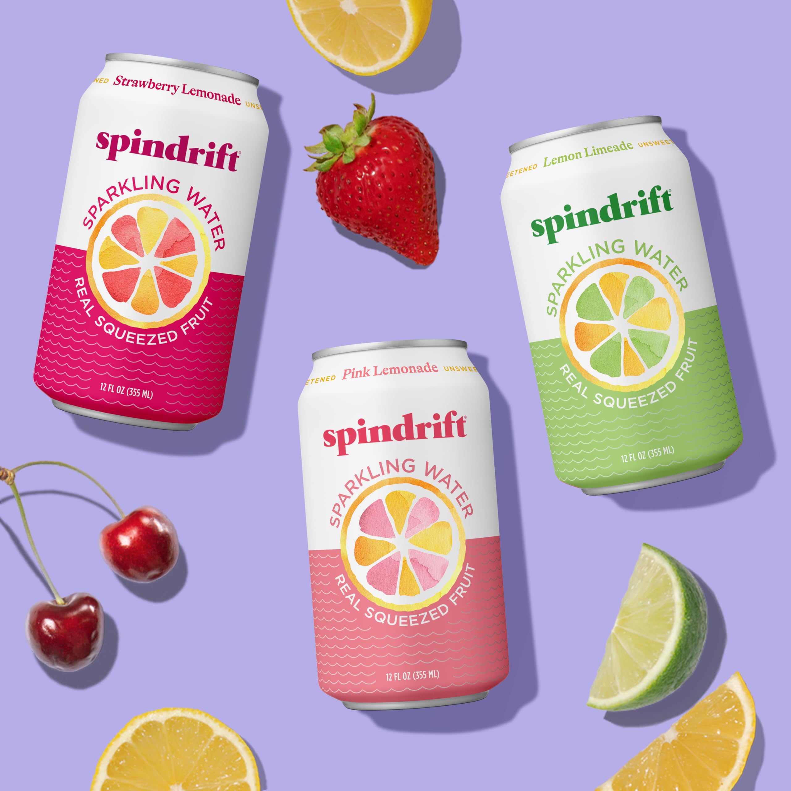 Spindrift servido en vaso con hielo mostrando burbujas y aspecto refrescante