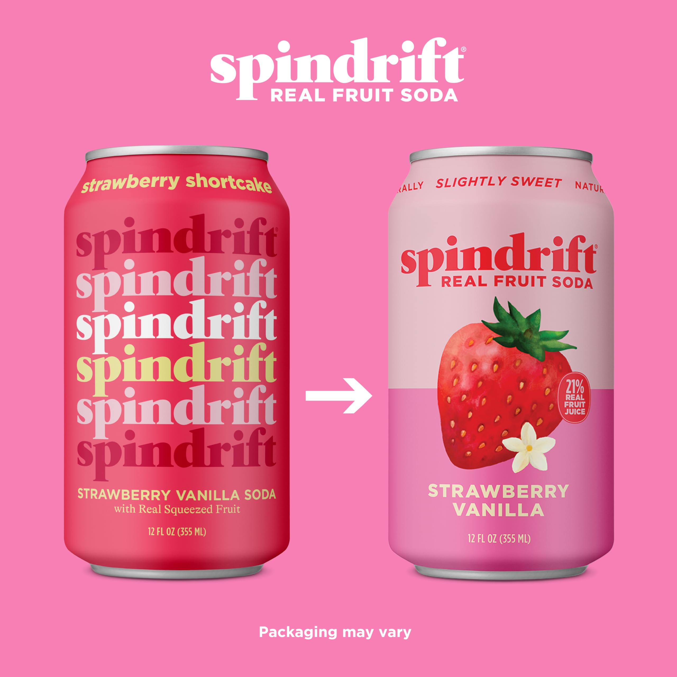 Spindrift pack de 12 latas apiladas, fácil abastecer despensa y eventos