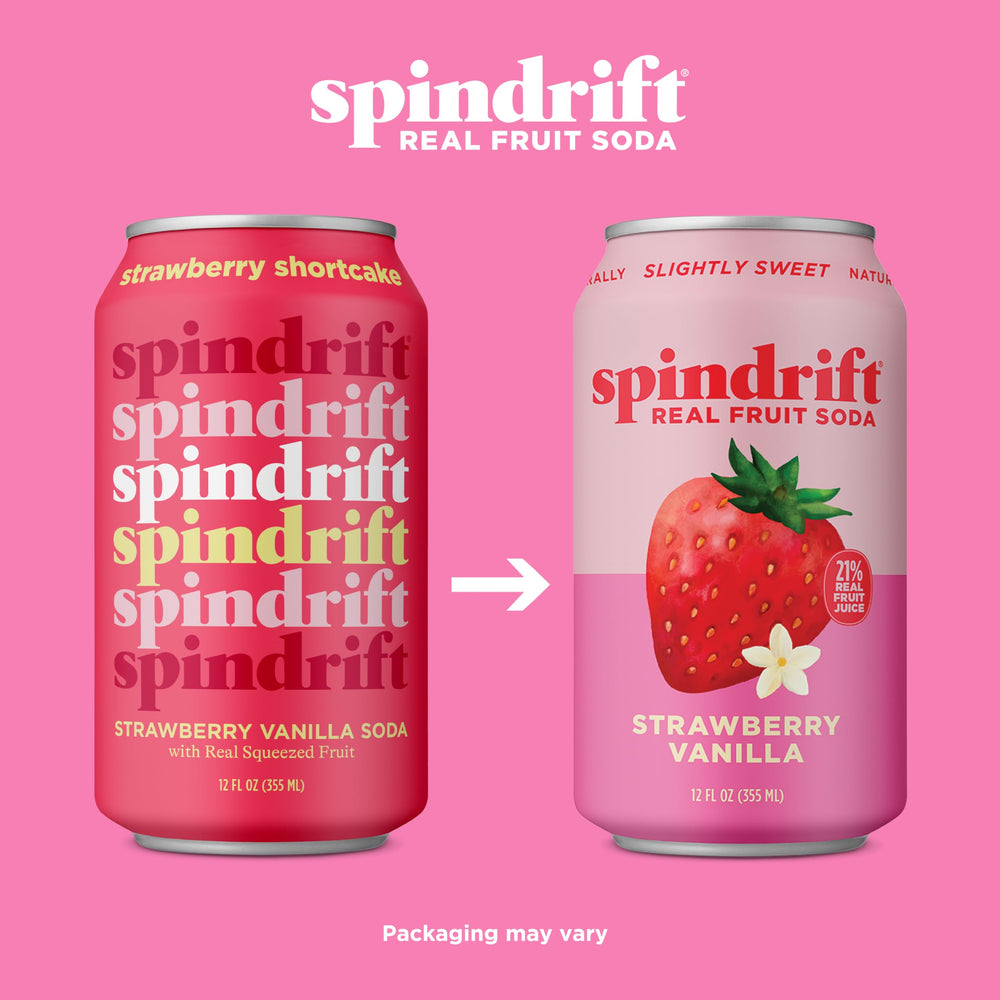 Spindrift pack de 12 latas apiladas, fácil abastecer despensa y eventos