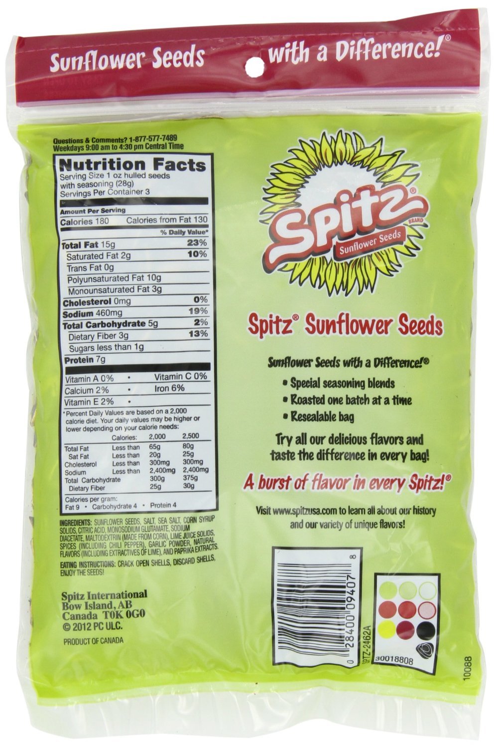 Spitz primer plano de semillas recubiertas resaltando textura crujiente