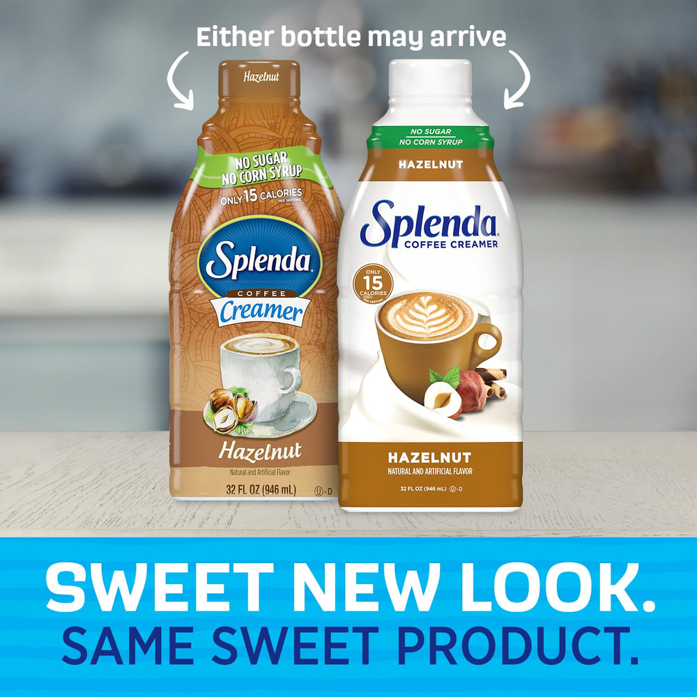 SPLENDA textura cremosa vertida mostrando consistencia sedosa y mezcla fácil