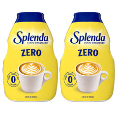 SPLENDA pack de dos frascos frontales mostrando el envase y etiqueta clara