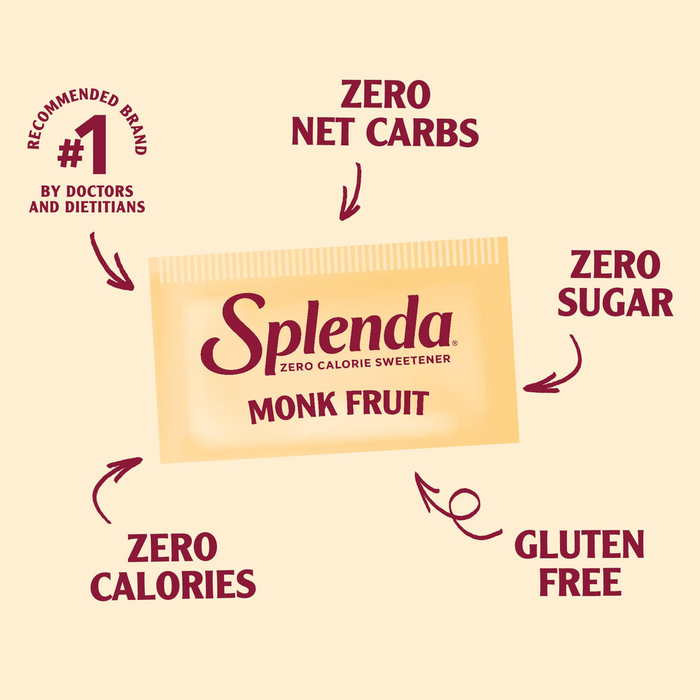 SPLENDA primer plano polvo mostrando textura fina y mezcla estable
