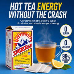 SPORTEA taza con infusión caliente que hidrata sin calorías