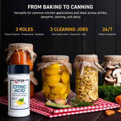 SPQR Seasonings usado en cocina al preparar sirope, realza sabor y acidez
