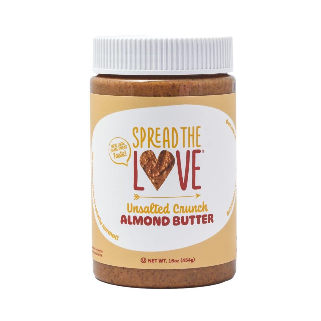 Spread The Love frasco frontal mostrando la etiqueta y frasco BPA-free