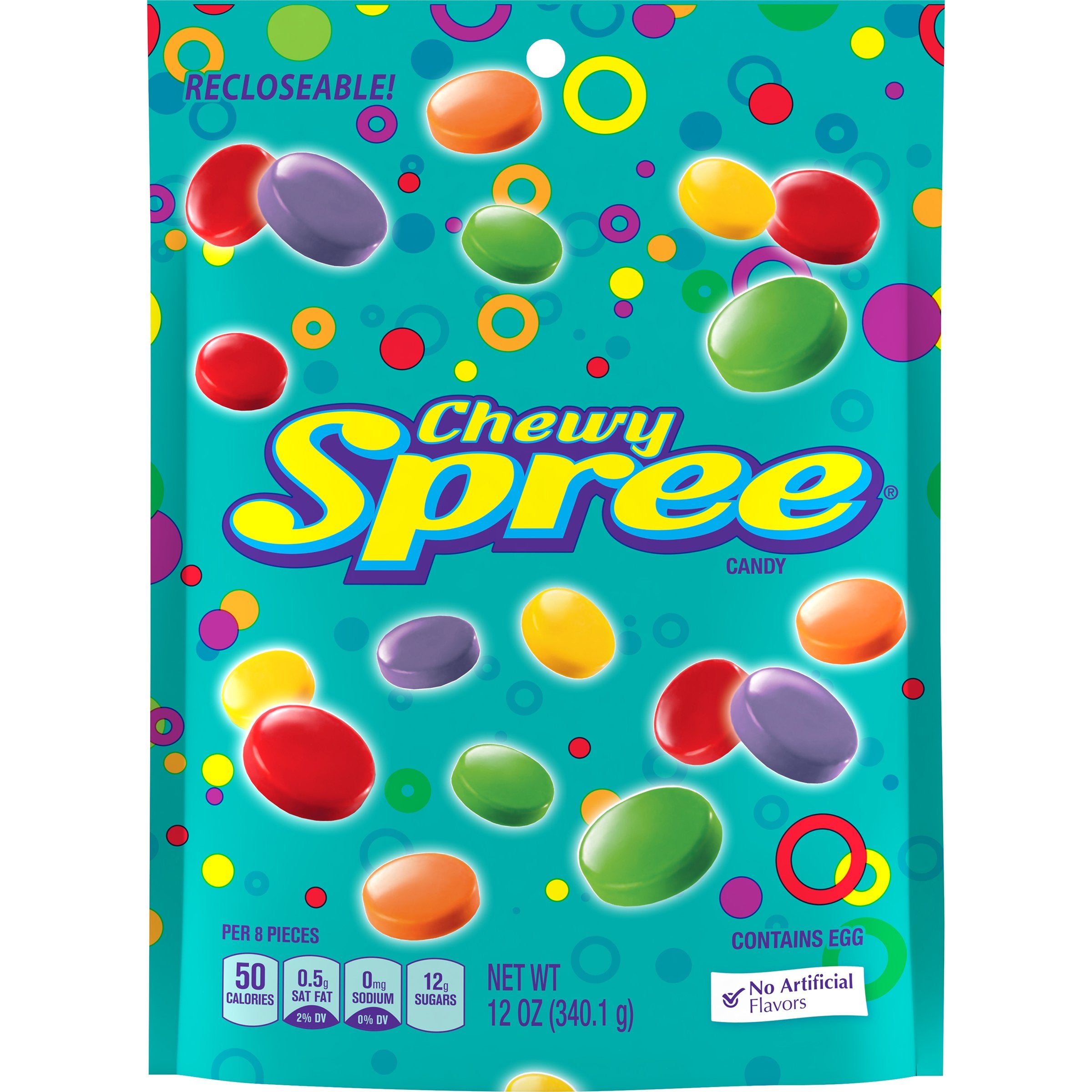 Spree Wonka vista frontal del paquete mostrando el diseño y marca