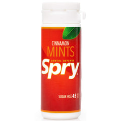 Spry mints canela primer plano del caramelo, textura y pureza