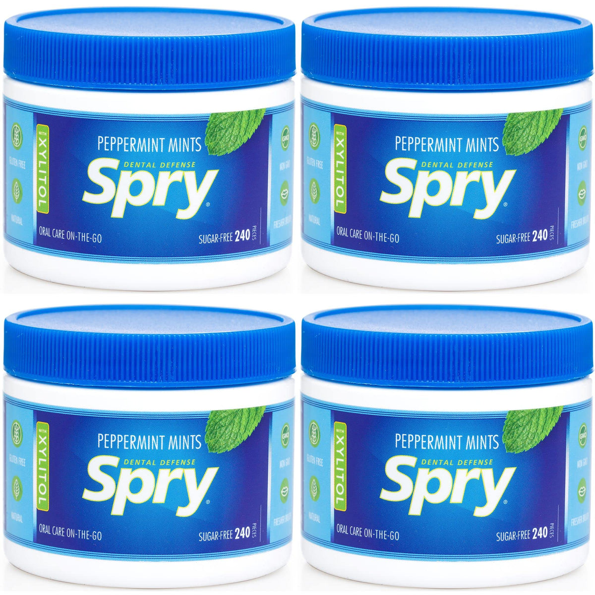 Spry mente menta vista frontal con diseño práctico y beneficio portable