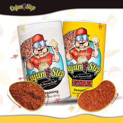 Cajun Two Step StaleKracker comparación de tamaño de frascos, referencia práctica