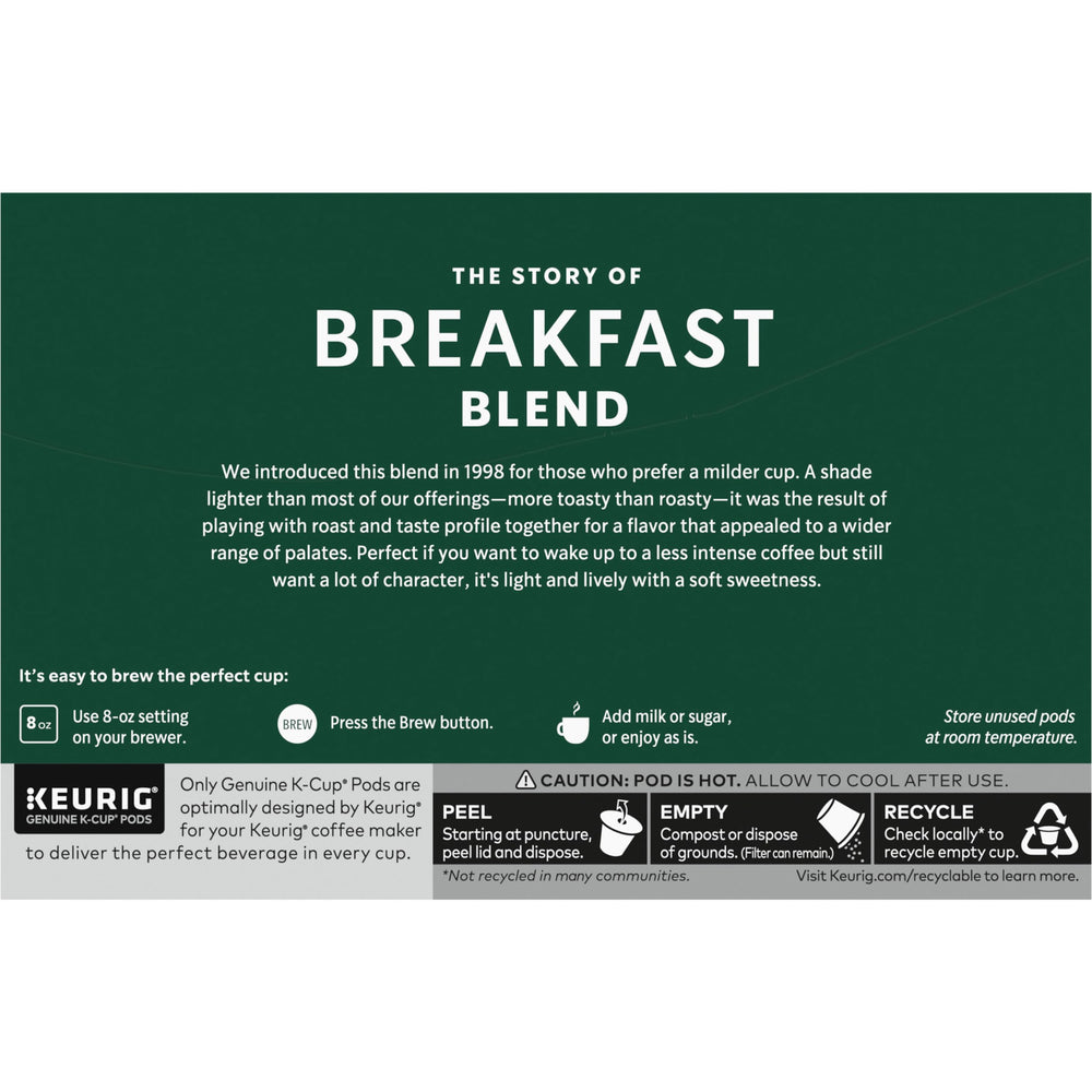 Starbucks escenario de desayuno con cápsulas, ideal para mañanas activas