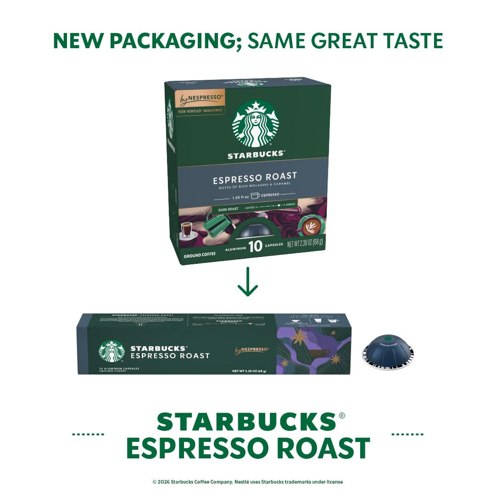 Starbucks by Nespresso espresso servido en taza de 1,35 oz mostrando color y aroma
