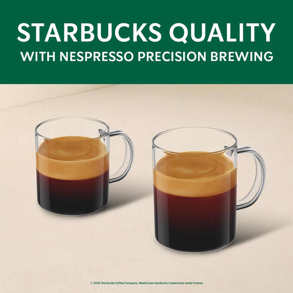 Starbucks by Nespresso cápsula junto a mano para comparar tamaño y facilidad de uso