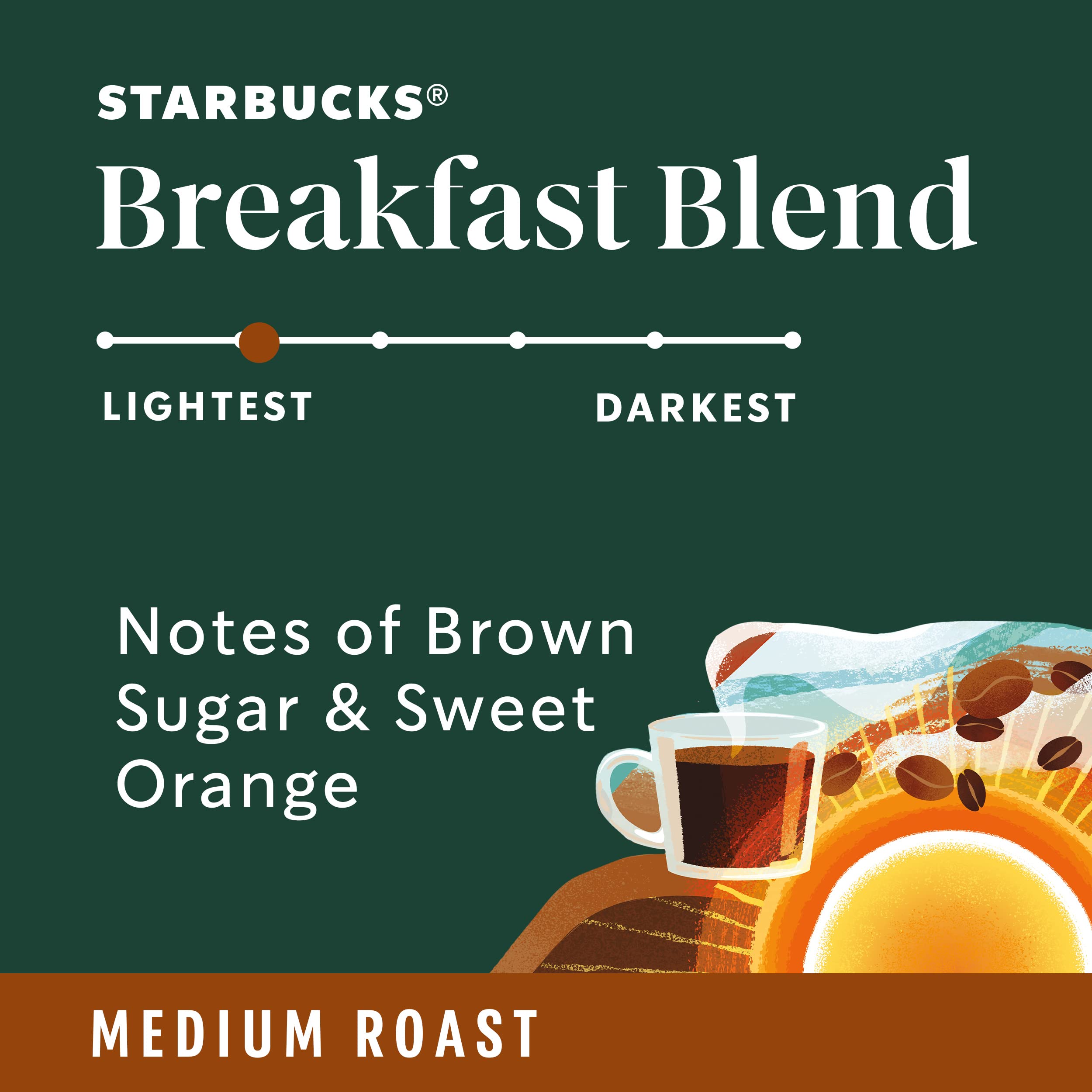 Starbucks taza de café preparado ilustrando el color y aroma reconfortante