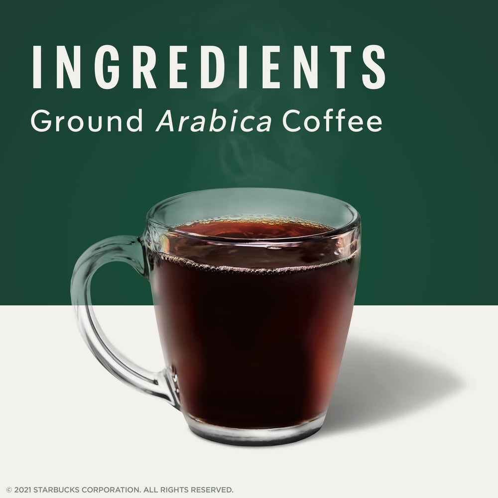 Starbucks caja abierta con cápsulas apuntando a almacenamiento práctico