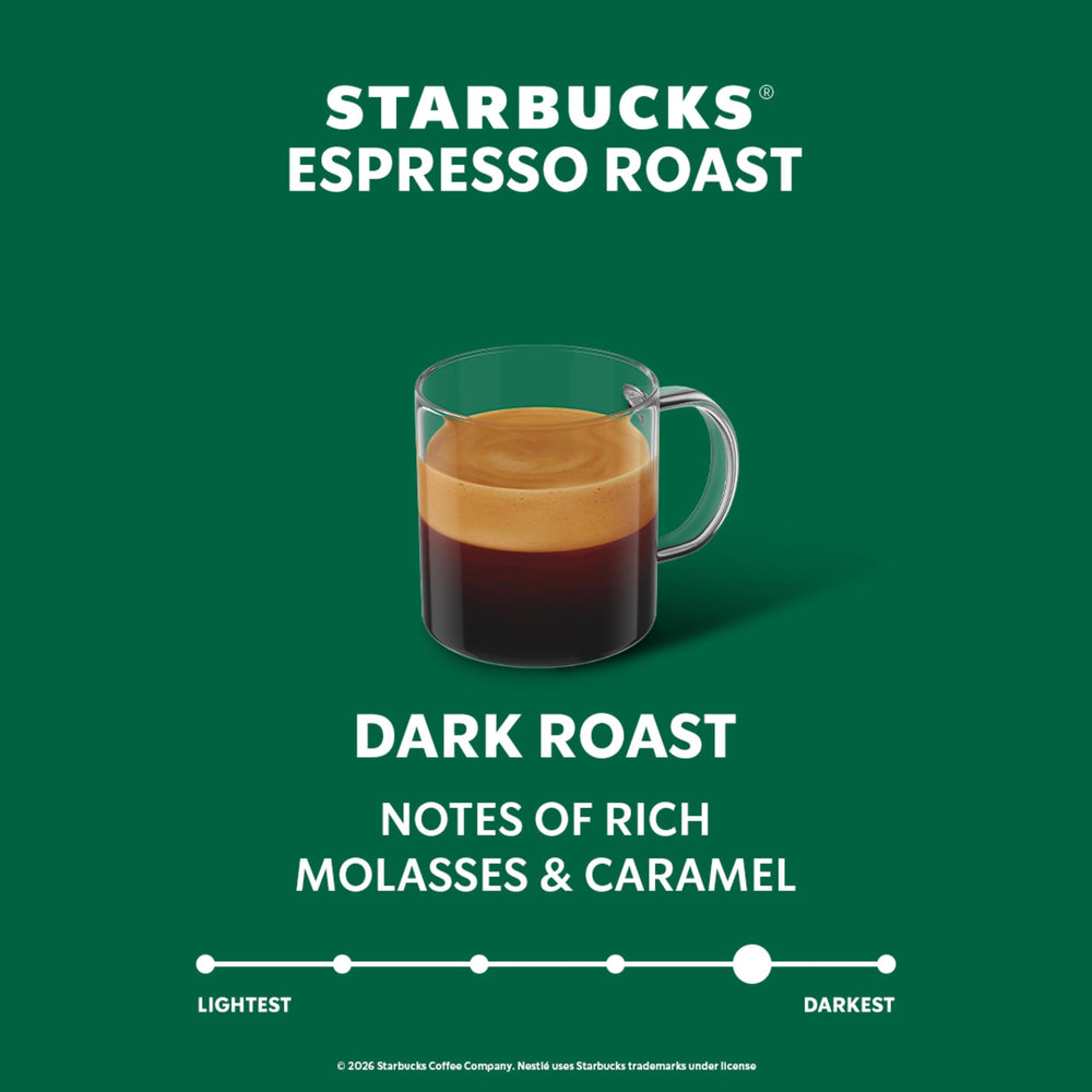 Starbucks primer plano de crema espesa mostrando intensidad y cuerpo