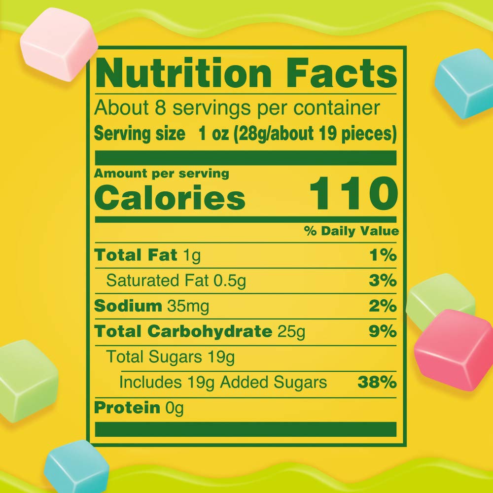 STARBURST etiqueta nutricional y cierre resellable, información clara para el consumidor