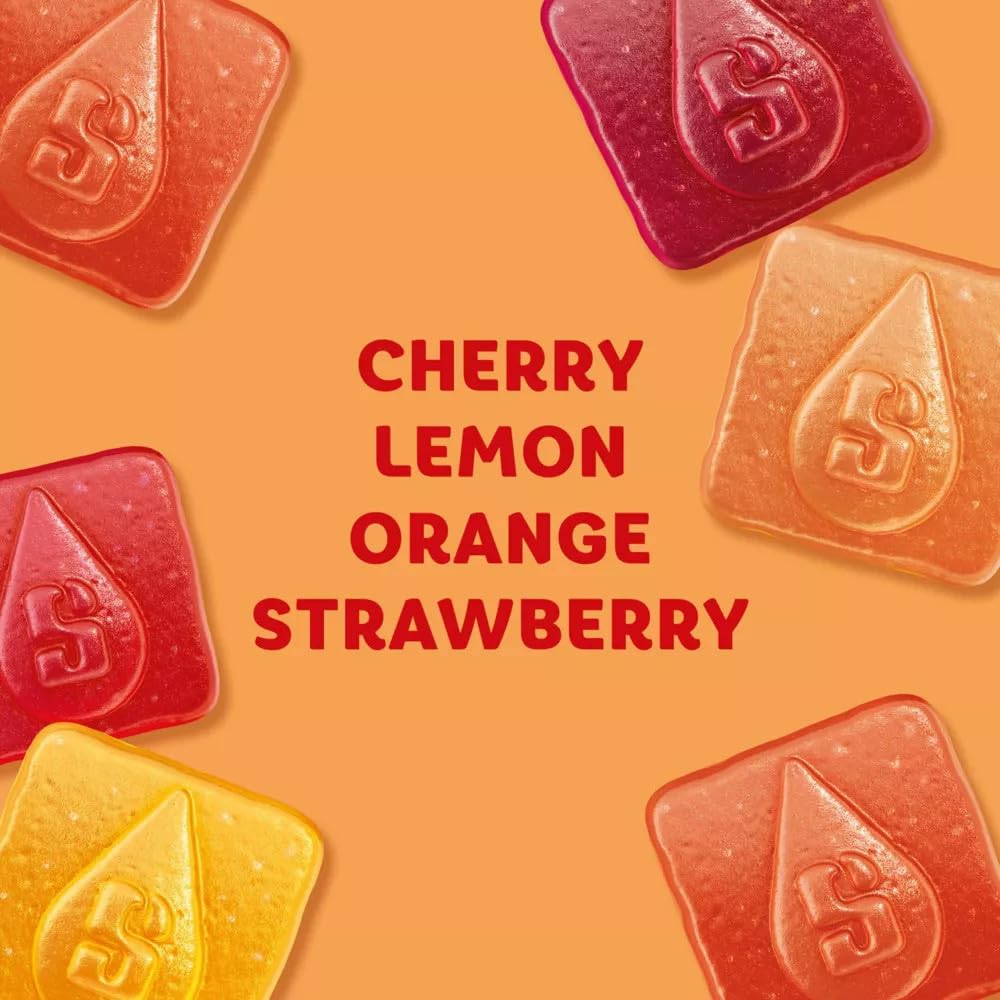 Starburst bolsa abierta con gomitas dentro beneficio de porciones individuales