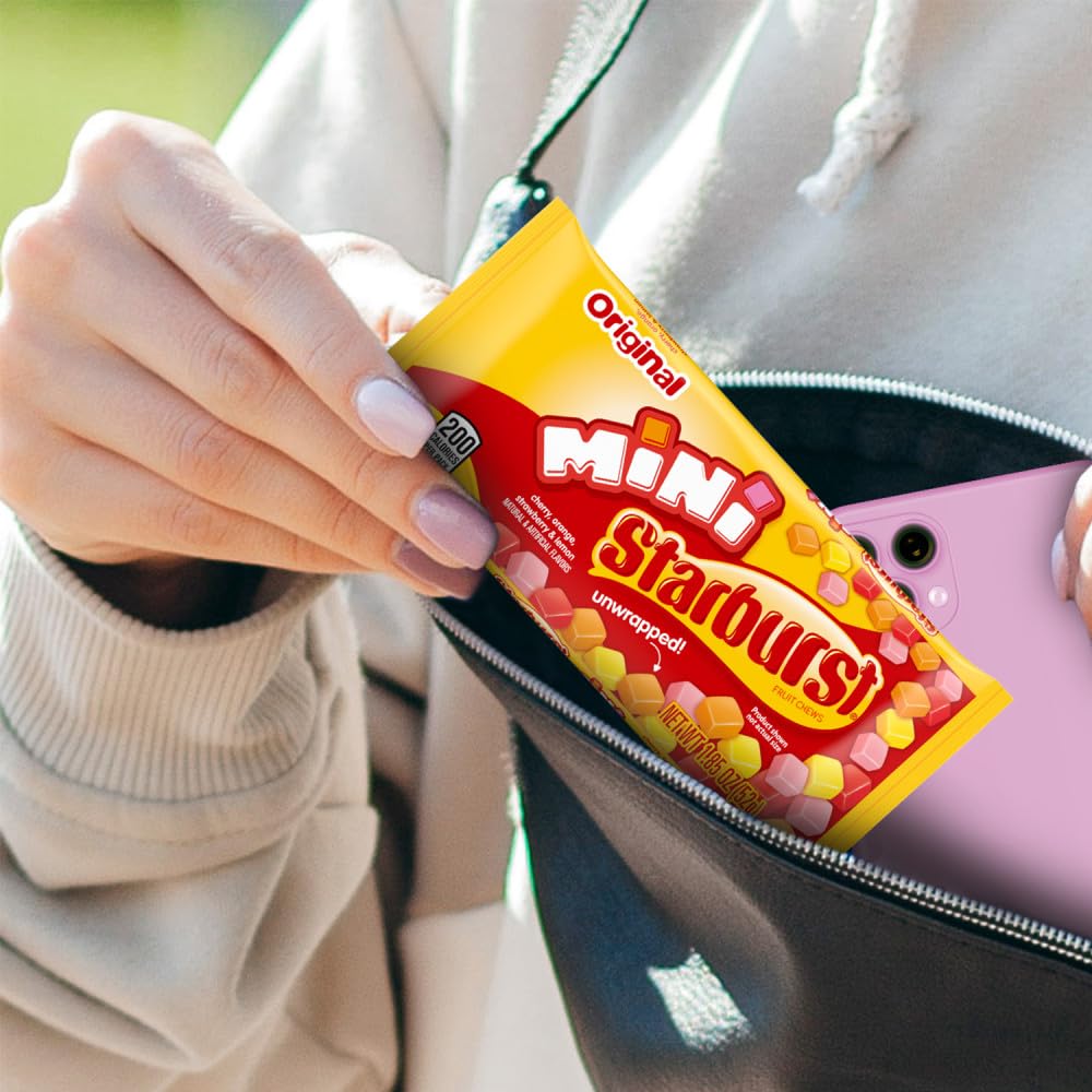 Starburst minis sin envolver detalle de colores que invita a probar y compartir