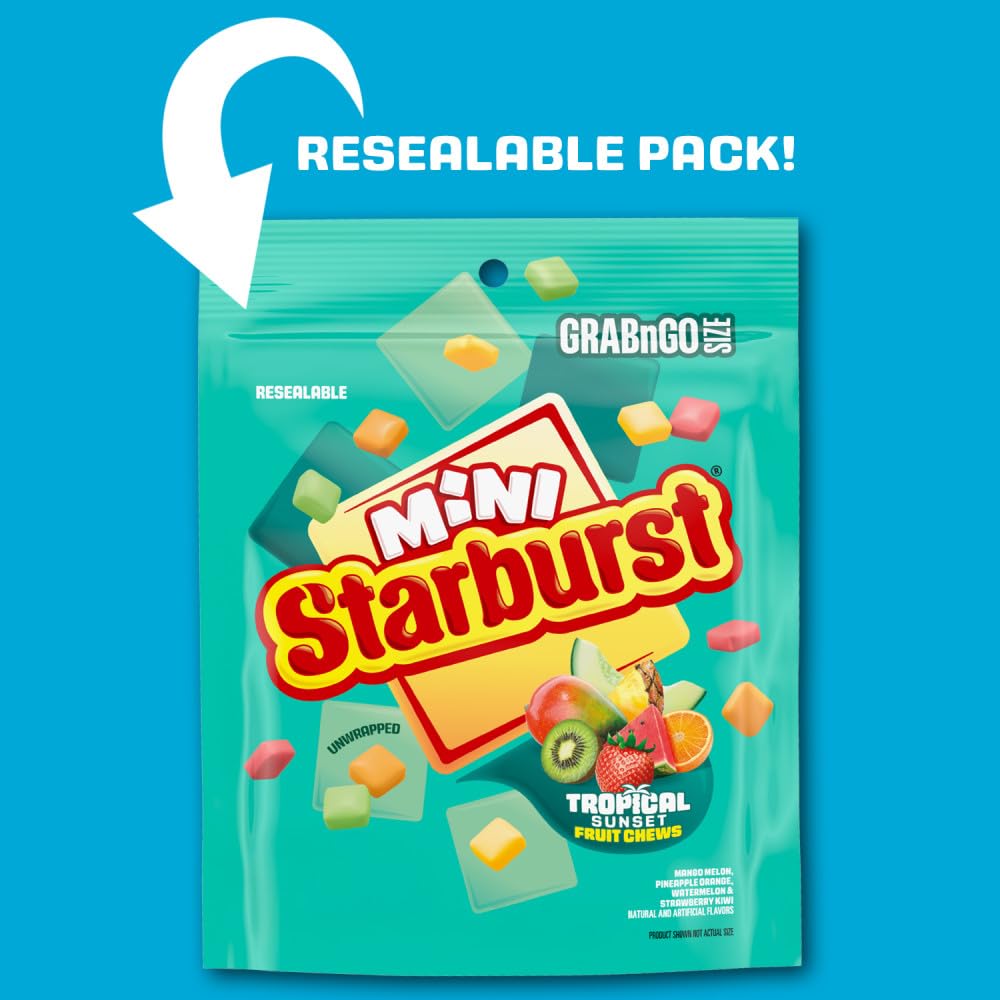 Starburst minis surtido abierto con piezas mezcladas para combinar sabores