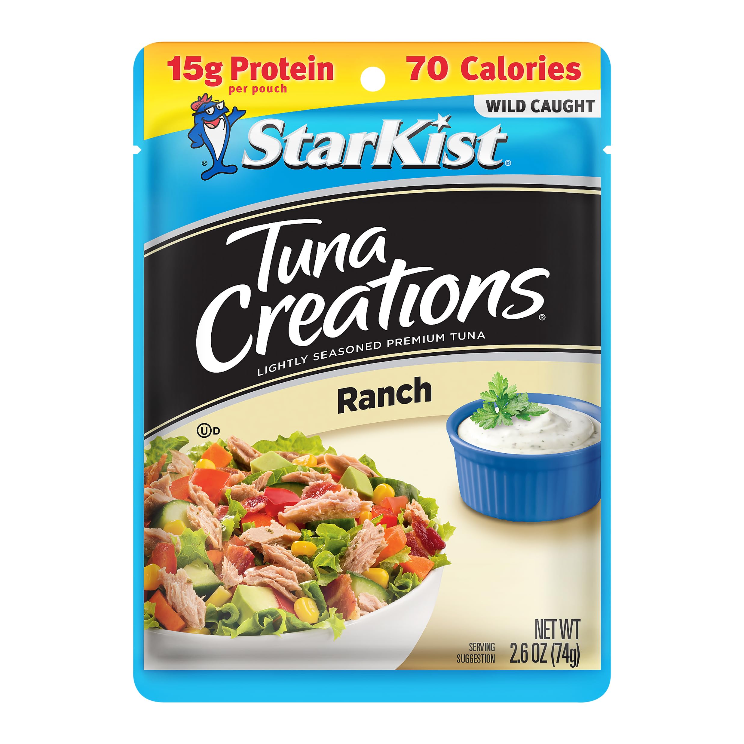StarKist atún Ranch servido sobre ensalada para comida rápida