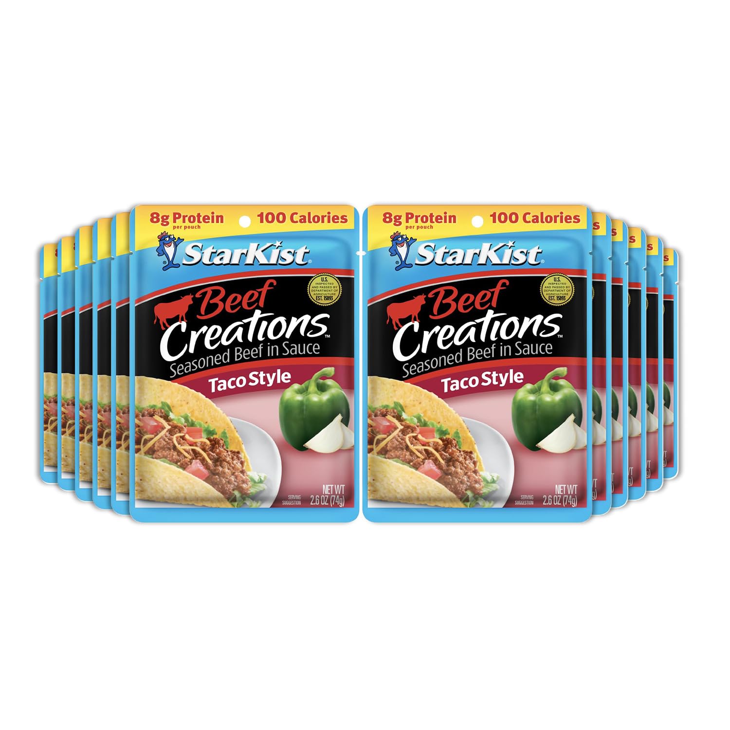 StarKist pouch frente mostrando etiqueta y conveniencia para comidas rápidas