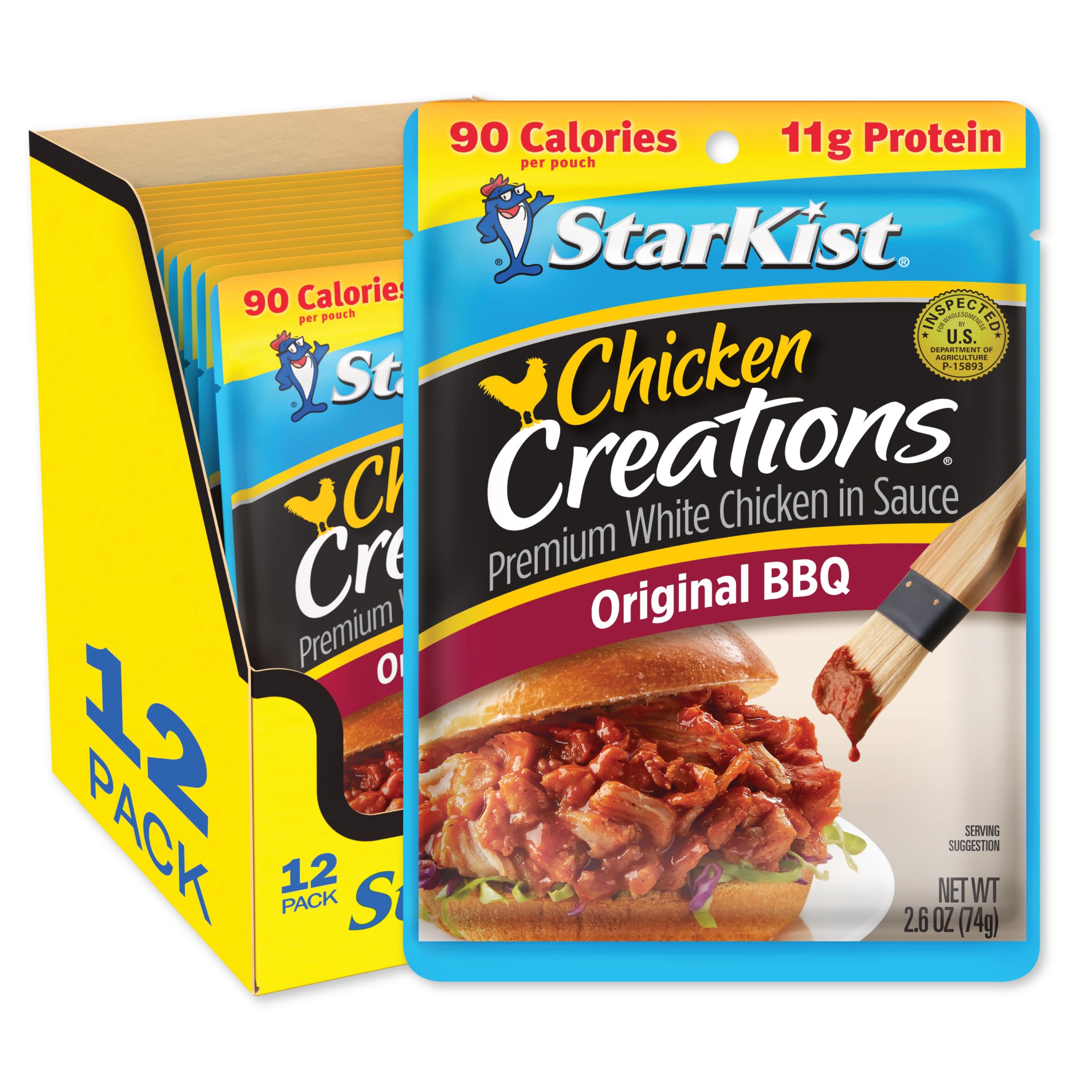 StarKist empaque frontal del Chicken Creations Original BBQ mostrando el diseño y sabor