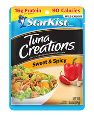 StarKist atún sobre servido en ensalada aportando proteína rápida