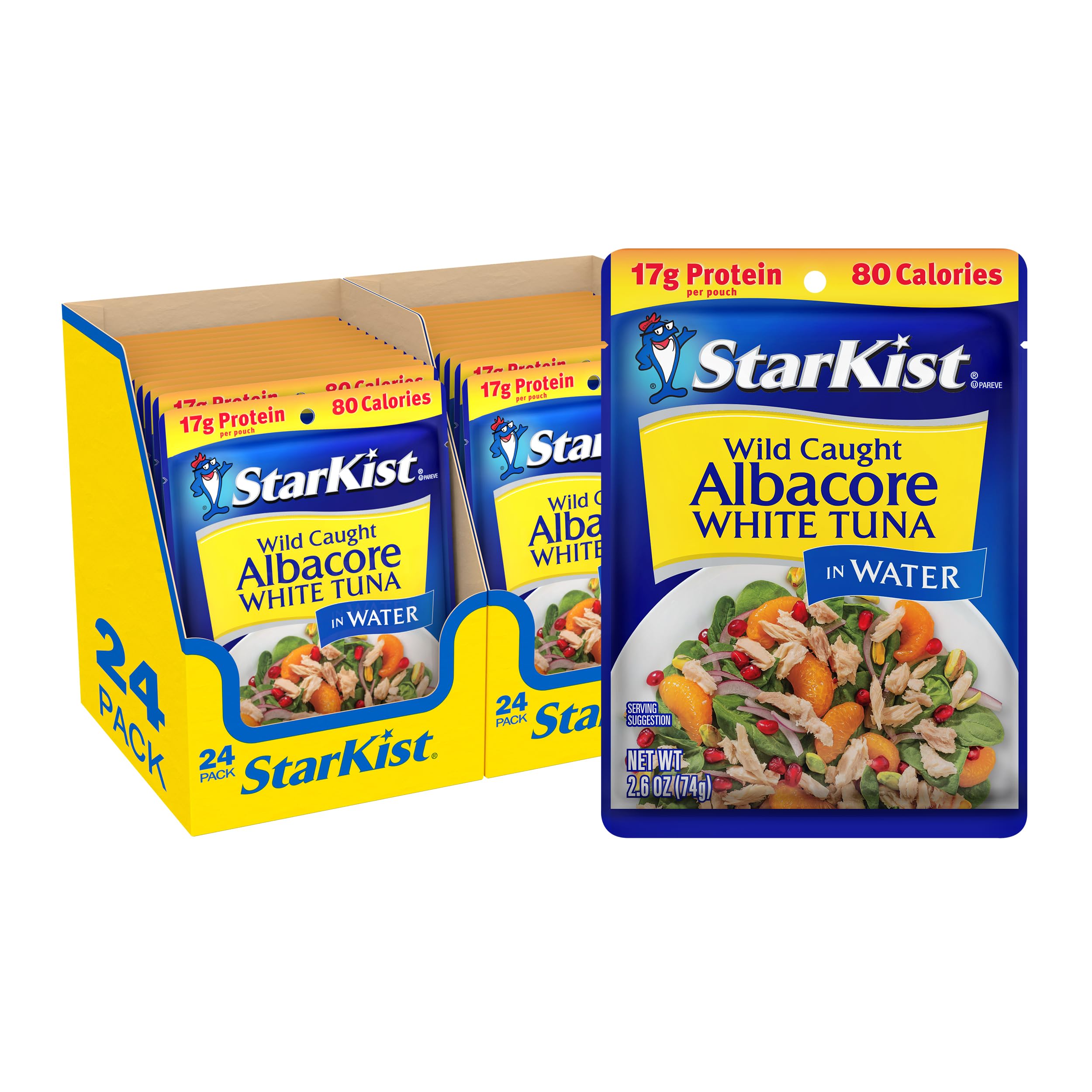 StarKist pack de 24 sobres frente mostrando conveniencia y ahorro