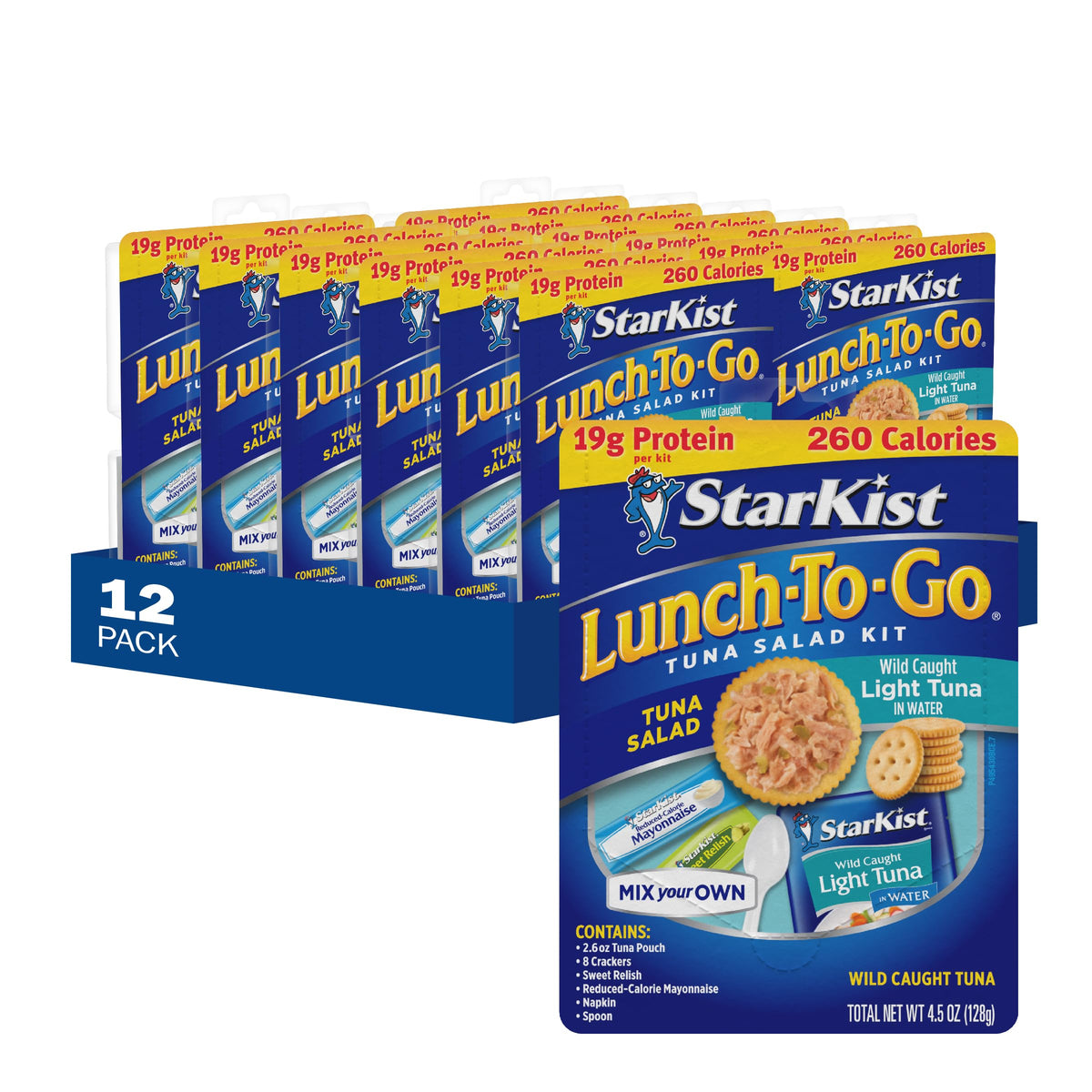 StarKist empaque frontal del kit listo para llevar mostrando inclusión completa y conveniencia