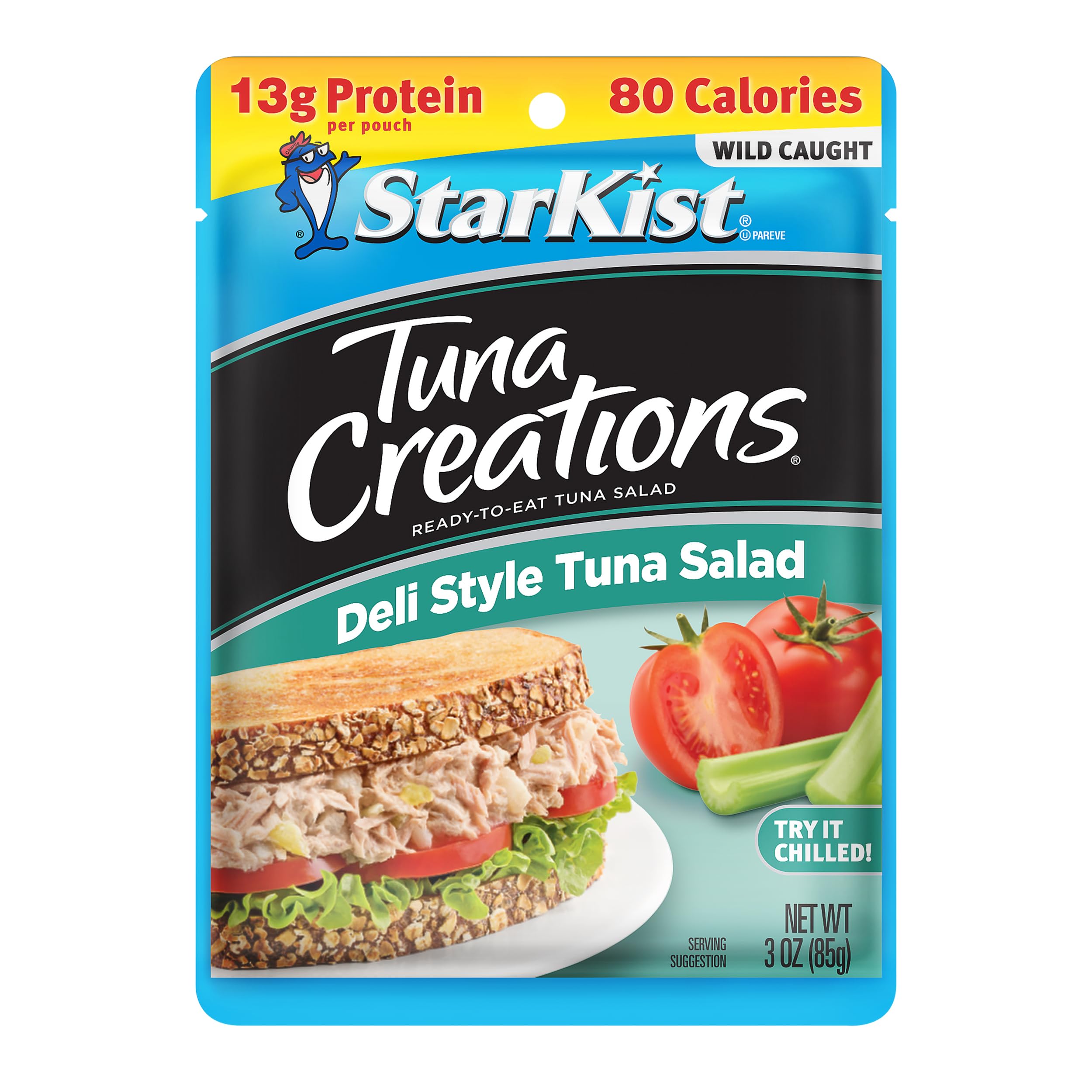 StarKist porción de atún en sándwich, opción alta en proteína