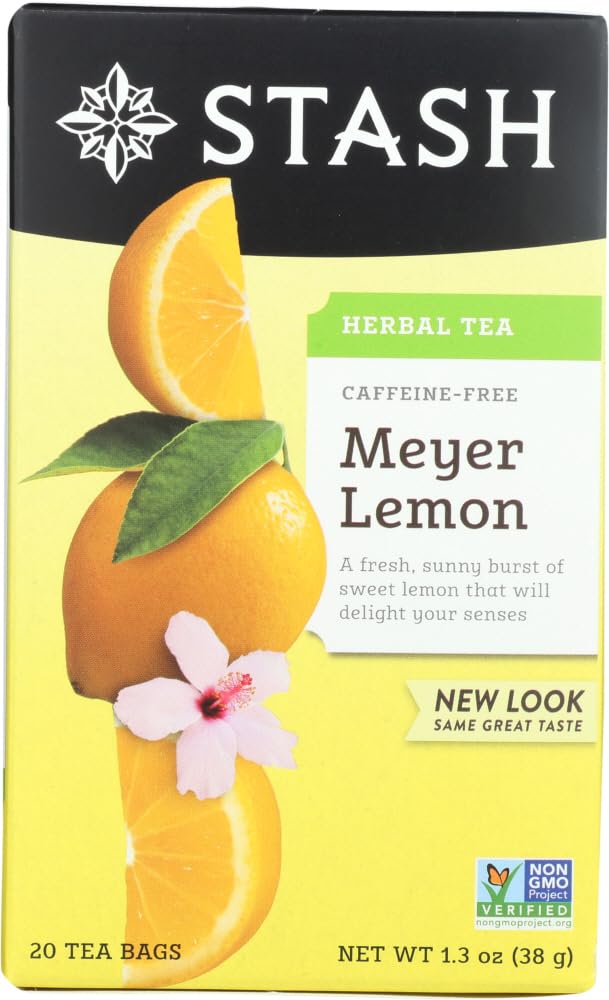 Stash caja frontal Meyer Lemon mostrando diseño y cantidad de bolsitas