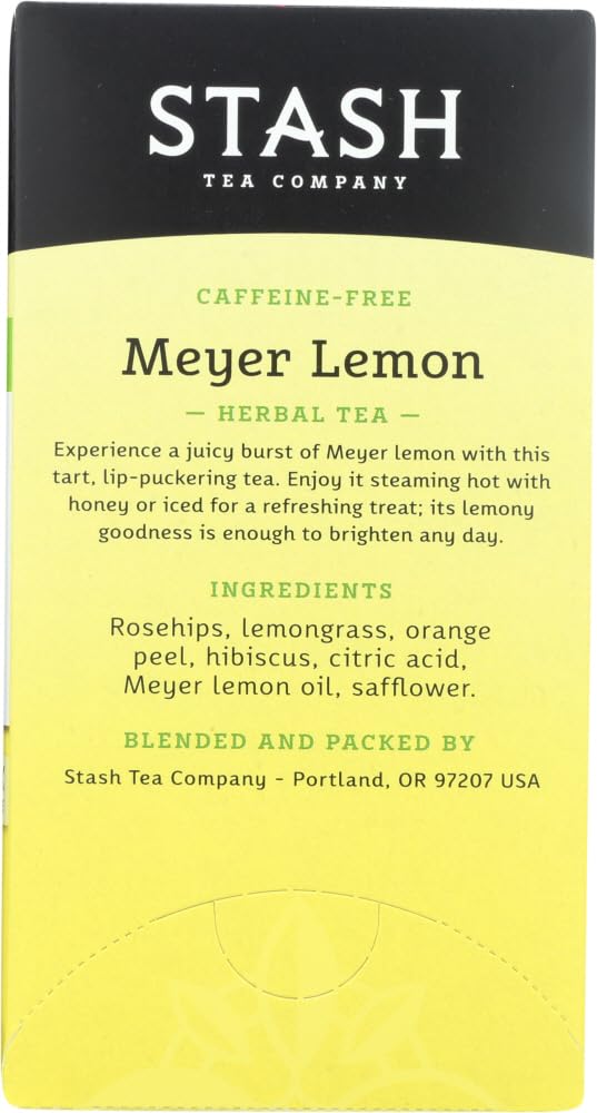 Stash pack de tres cajas Meyer Lemon comparado con una mano para escala
