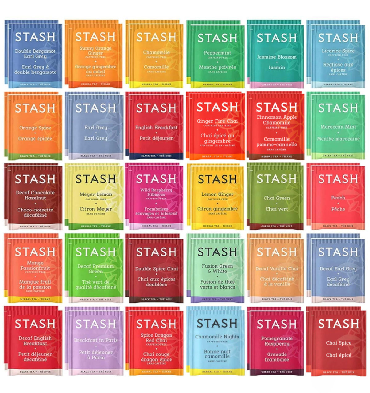 Stash pack frontal con surtido visible y presentación atractiva, ideal para regalar